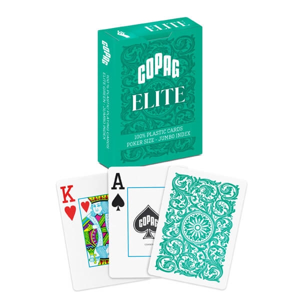 Billede af Copag 100% Plastic Poker Elite Jumbo, Grøn