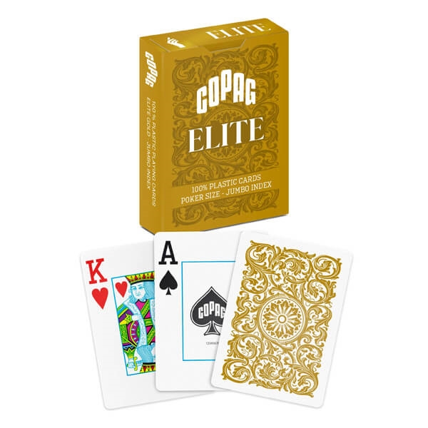 Billede af Copag 100% Plastic Poker Elite Jumbo, Guld