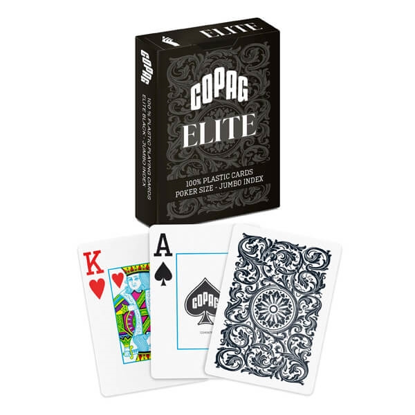 Billede af Copag 100% Plastic Poker Elite Jumbo, Sort