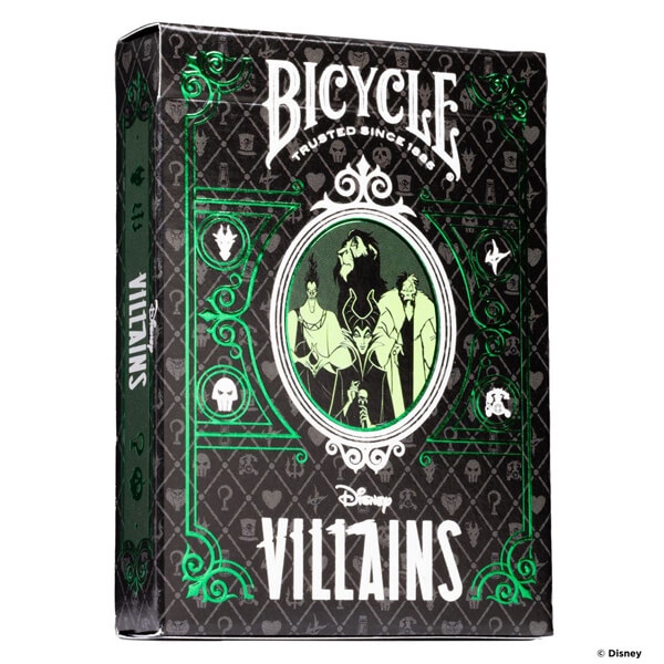 Se Bicycle Disney Villains - Grøn hos Pokershop
