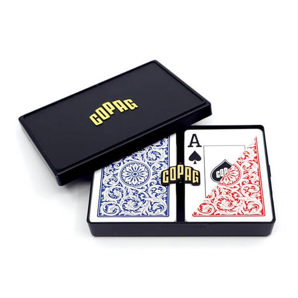 Billede af Copag 100% Plastic Poker Rød/Blå, Double Deck