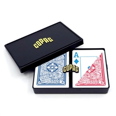 Copag 100% Plastic Poker Rød/Blå, Legacy 4 Colour Double Deck