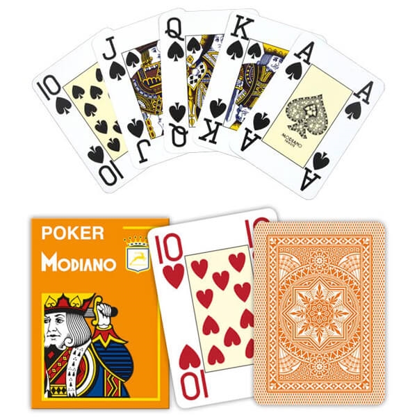 Billede af Modiano Poker Cristallo Orange, Jumbo