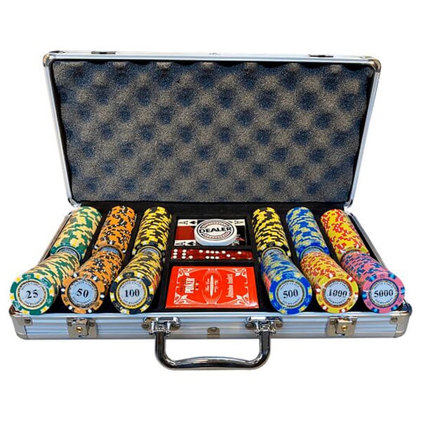 Billede af Monte Carlo Pokersæt 300 chips (High Stakes)