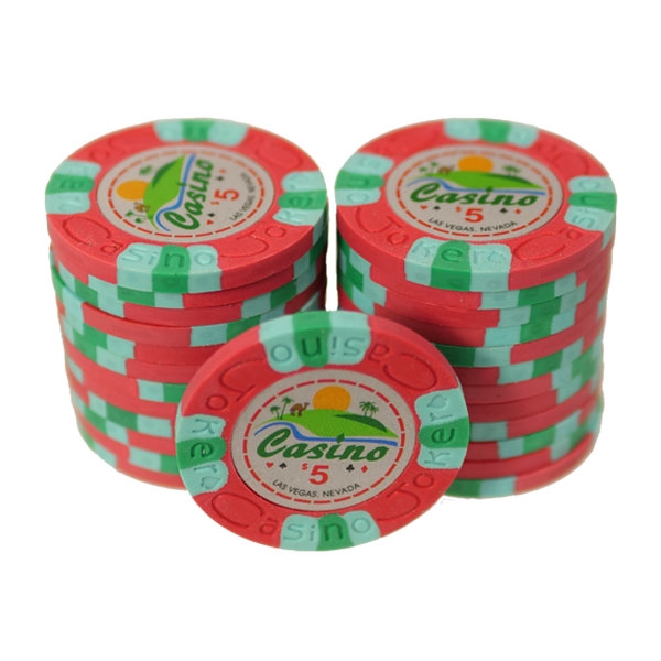Køb Joker Casino Rød $5 (25 stk)  - Pris 75.00 kr.