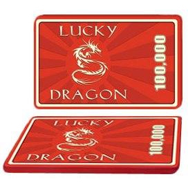 Se Lucky Dragon Plaque 100000 hos Pokershop