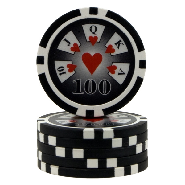 Se Royal Flush Sort 100 (25 stk) hos Pokershop