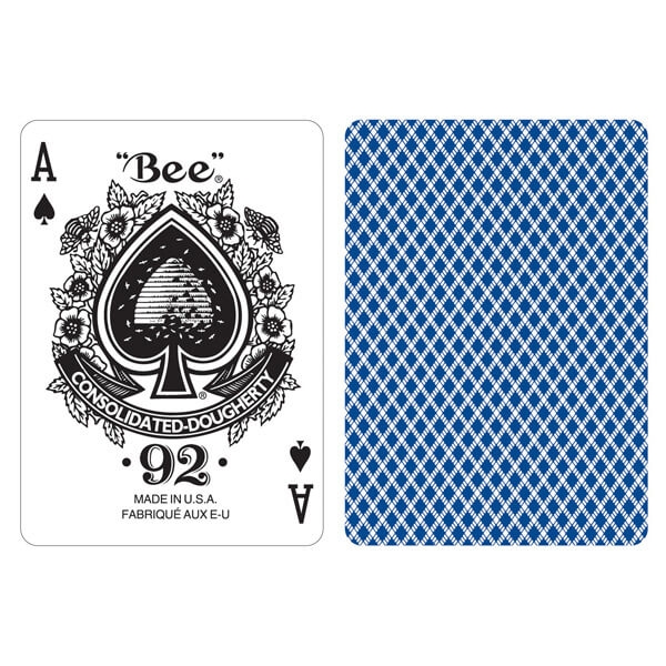 Køb Bee Diamond Poker Regular, Blå  - Pris 39.00 kr.