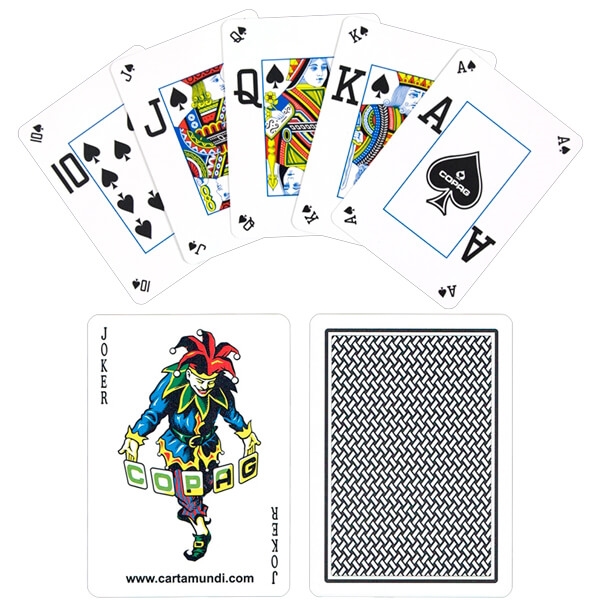 Se Copag 100% Plastic Poker - Dual Index, Sort hos Pokershop