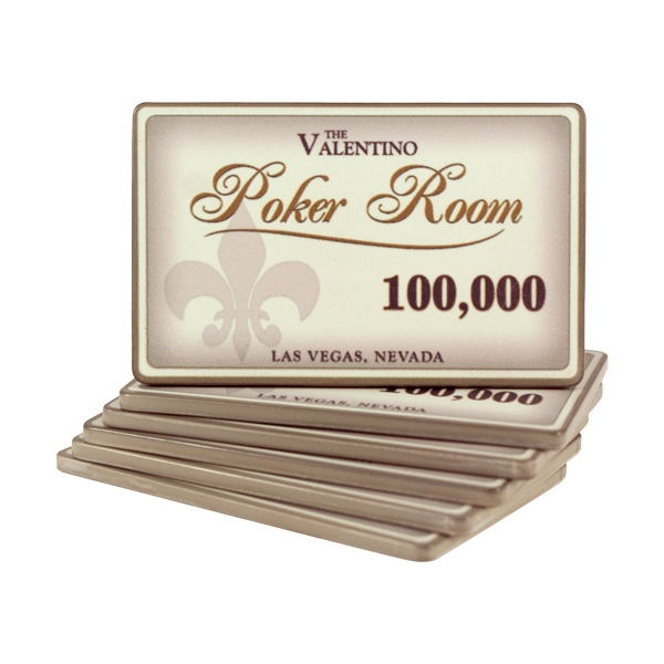 Se Valentino Poker Room Plaque 100000 hos Pokershop