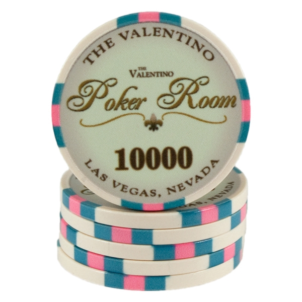 Se Valentino Poker Room Hvid 10000 hos Pokershop