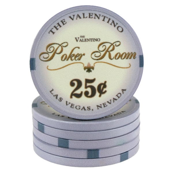 Billede af Valentino Poker Room Grå 25 cent