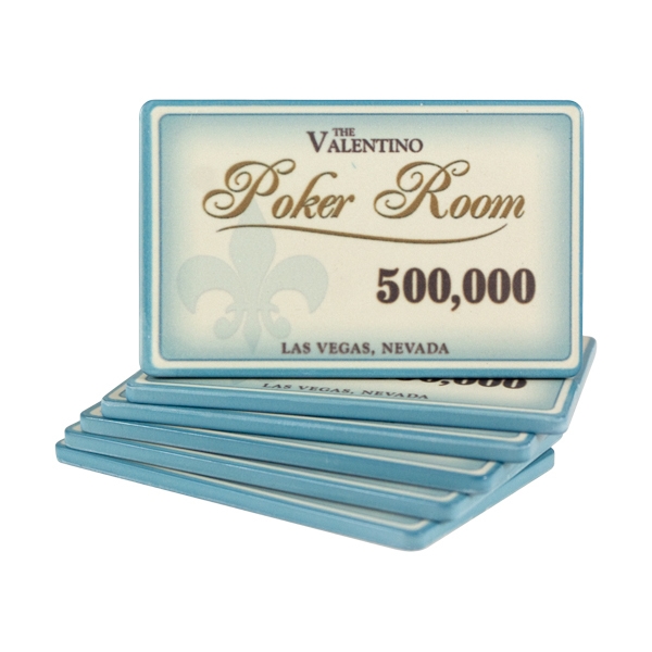 Se Valentino Poker Room Plaque 500000 hos Pokershop